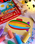 Sand Sticker Art Kit - Set of 10 Stickers and 6 Sand Bottles