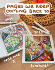 Cozy Coloring Books for Adults and Kids