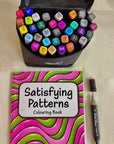 Satisfying Patterns Colouring Book for Adults and Kids