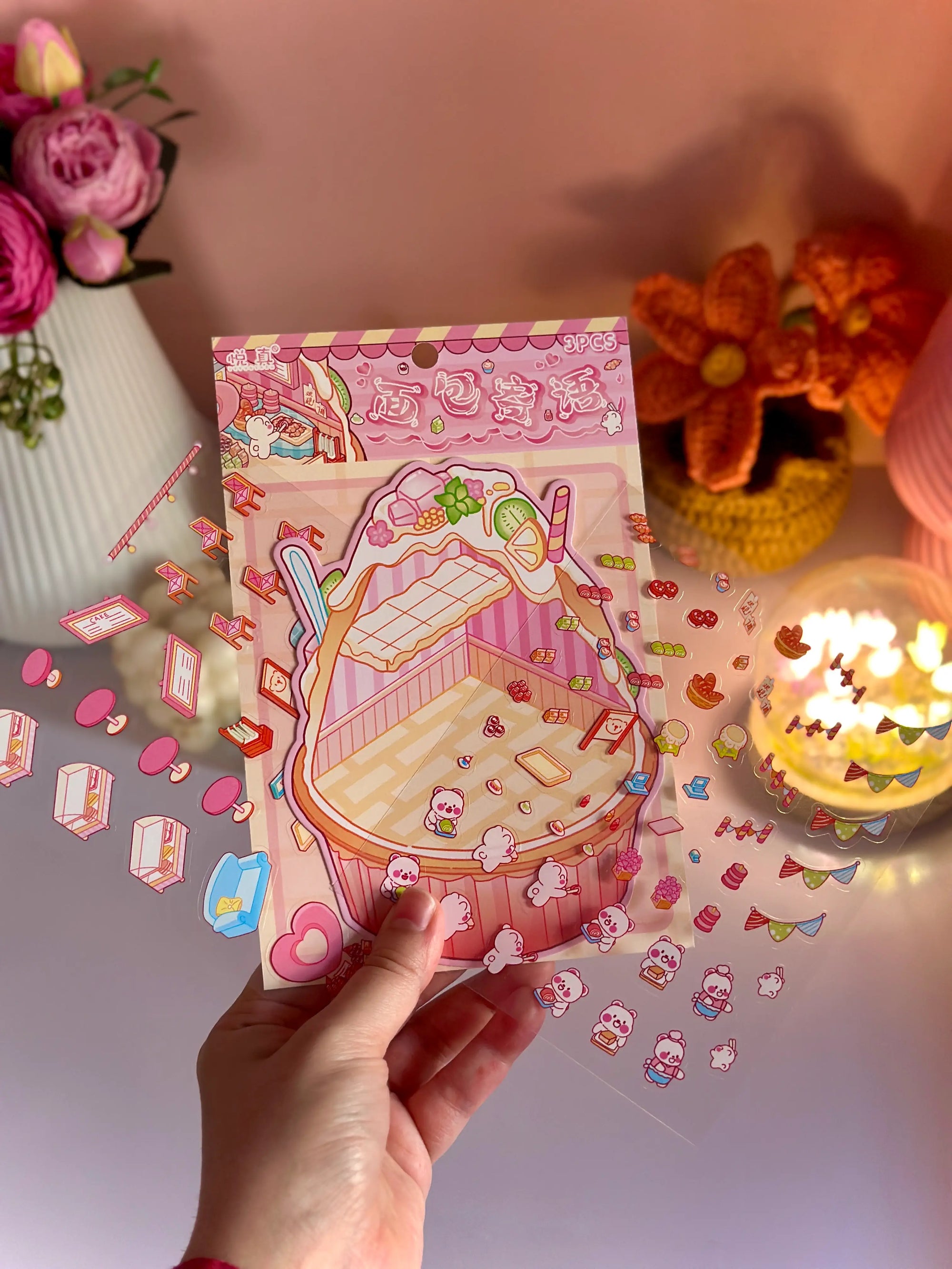 3D Miniature Cozy Sticker Kit
