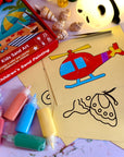 Sand Sticker Art Kit - Set of 10 Stickers and 6 Sand Bottles