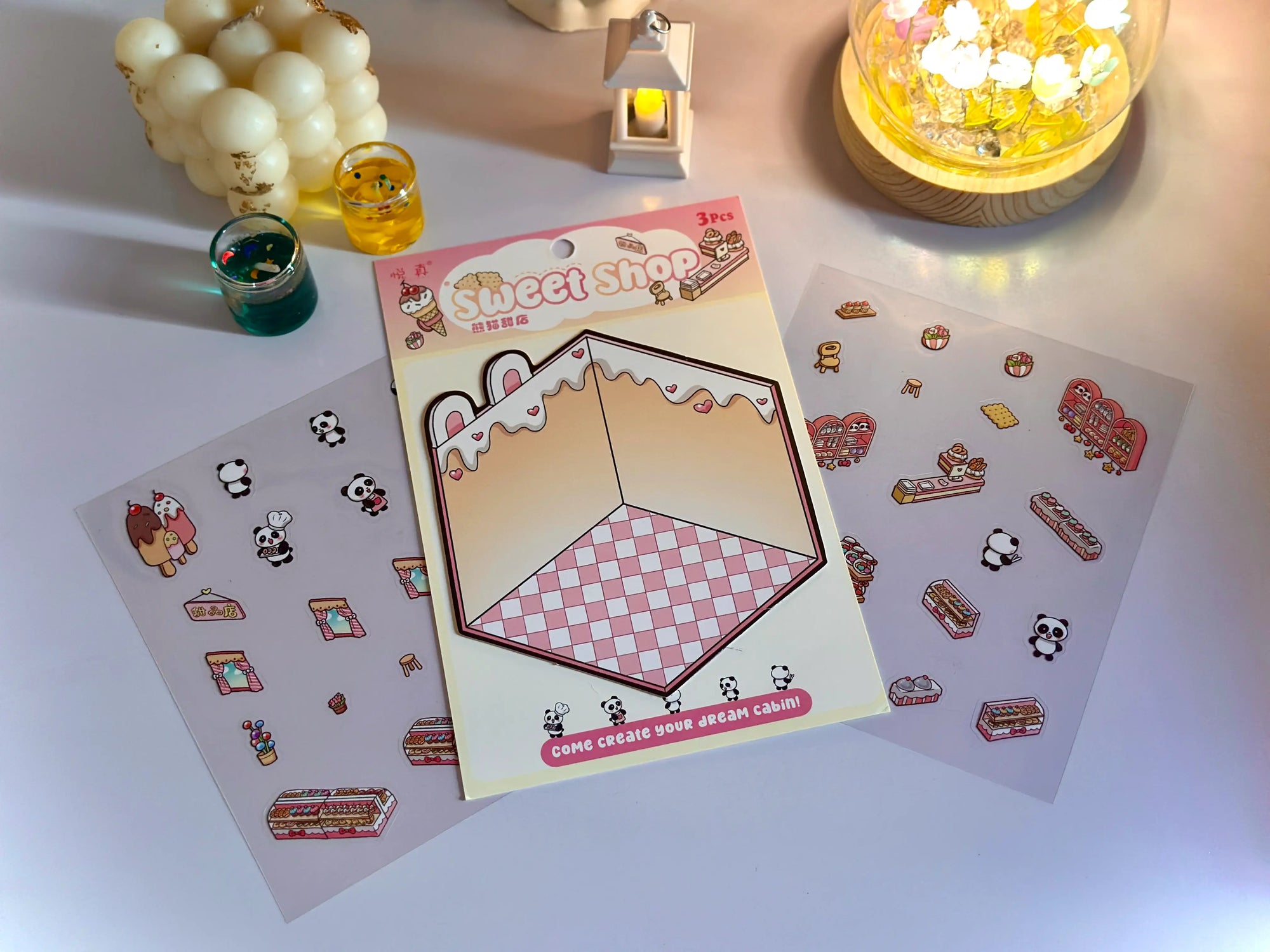 3D Miniature Cozy Sticker Kit