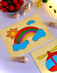 Sand Sticker Art Kit - Set of 10 Stickers and 6 Sand Bottles