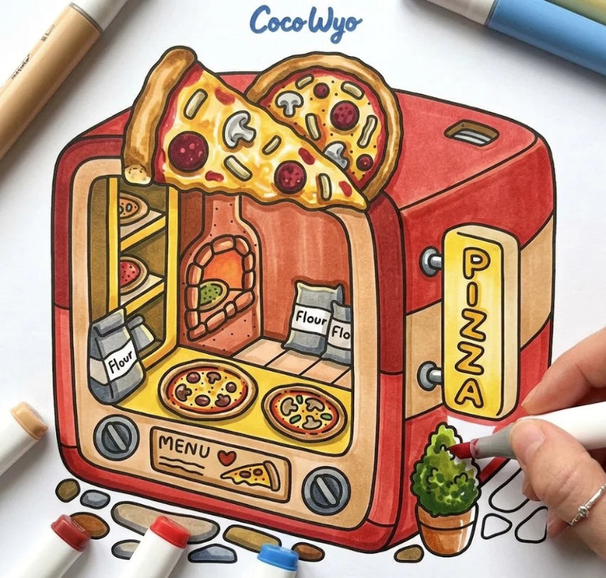 Cozy Coloring Books for Adults and Kids
