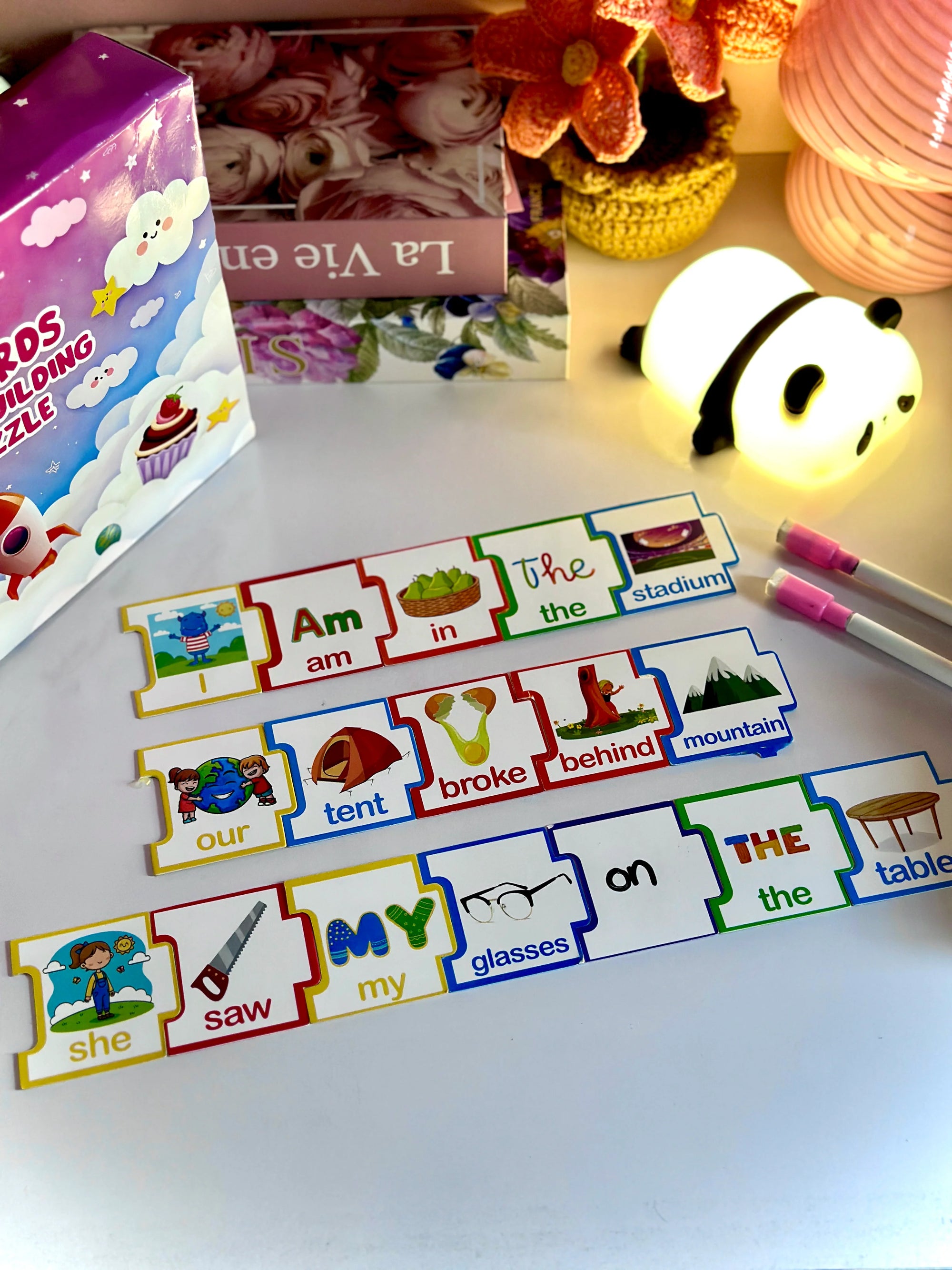 500 Words Sentence Building Puzzle for Kids