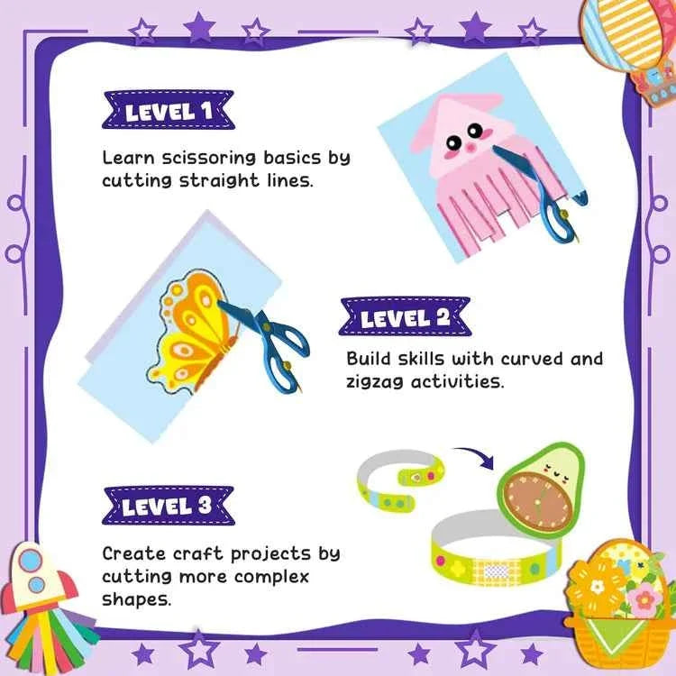 Scissor Skills Activity Book