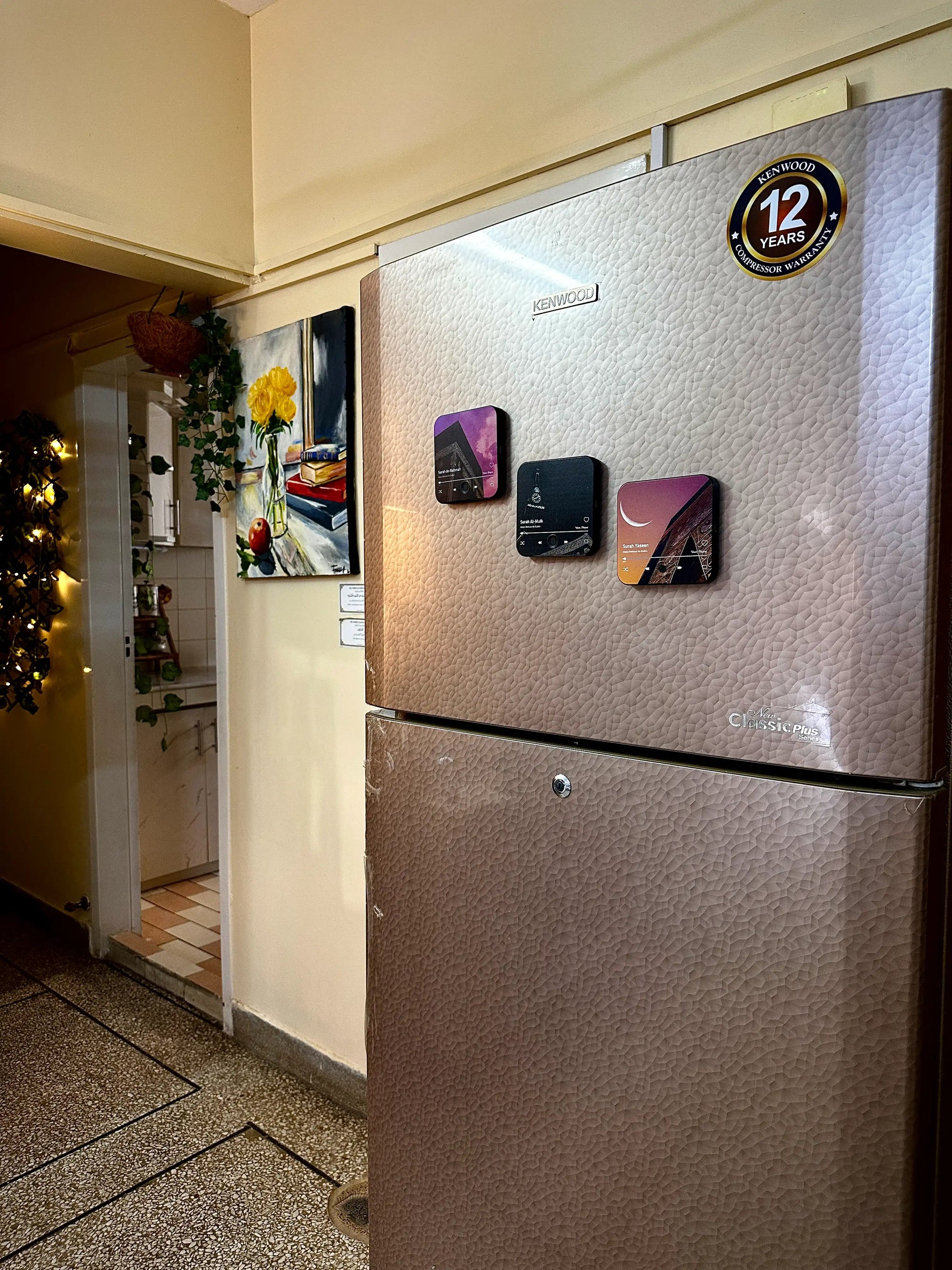 Magnetic Audio Learning Device – Refrigerator-Mountable Audio Player with Touch Controls