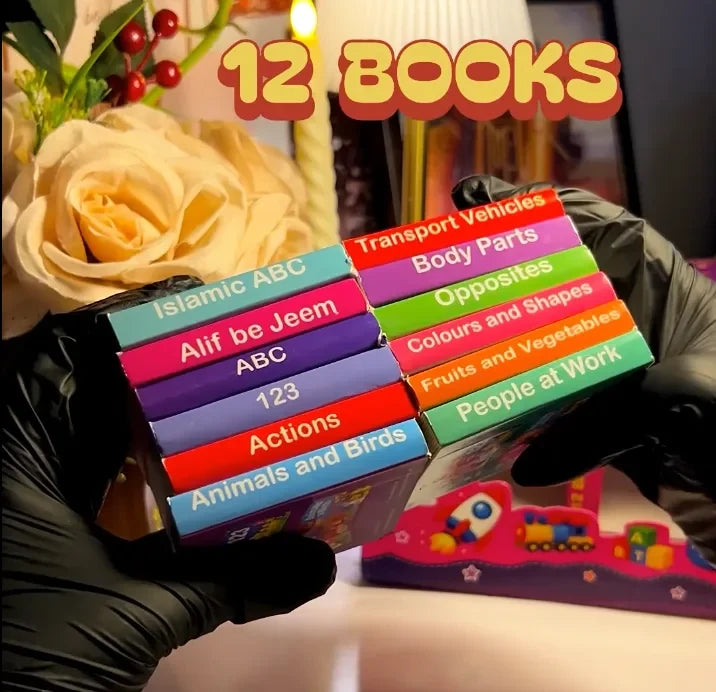 My Little 12 Books Mini Library - 12 Hard books in Gift Box