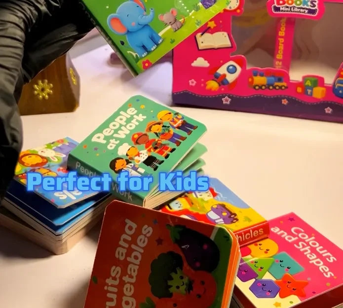 My Little 12 Books Mini Library - 12 Hard books in Gift Box
